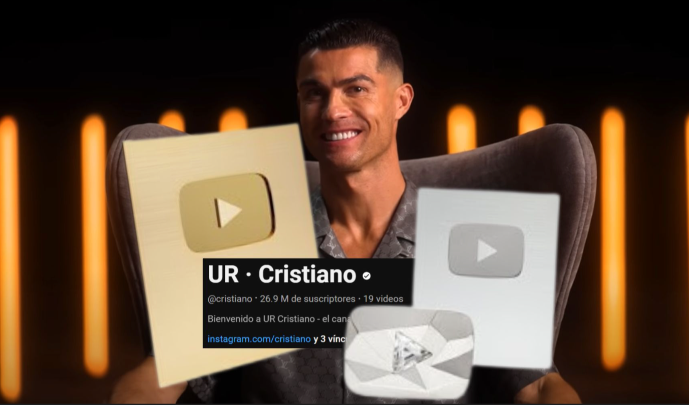 Cristiano Ronaldo Gana en un día la mayoría de premios que otorga YouTube